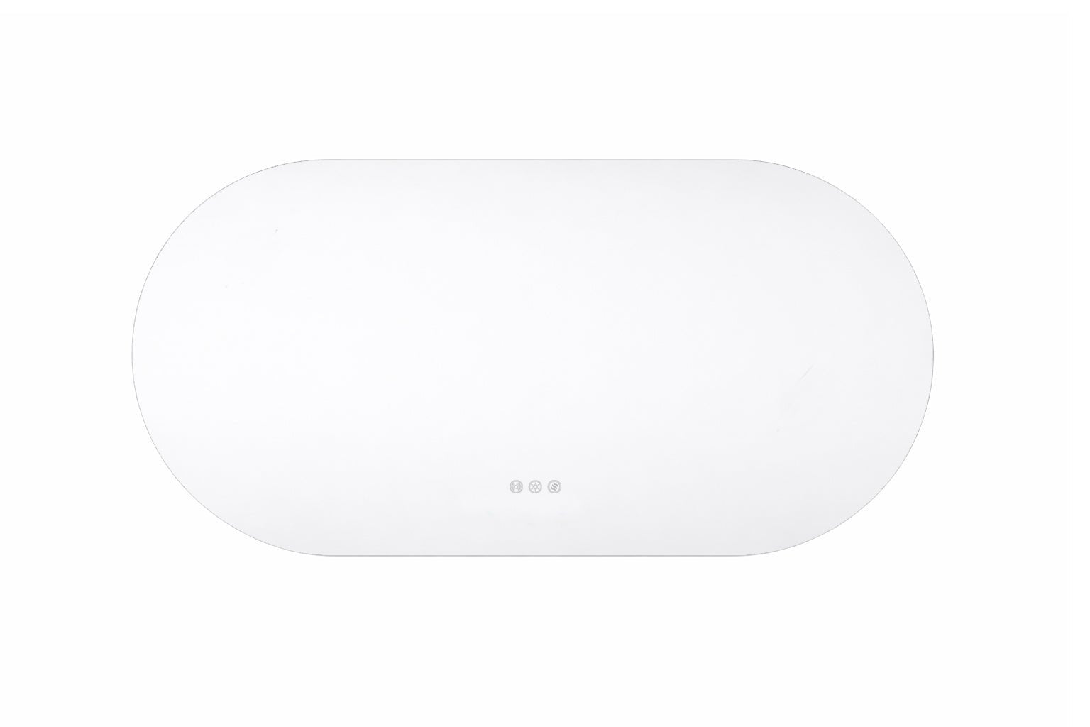 1200x600mm Backlit Led Mirror Oblong Racetrack Motion Sensor Demister Touch Sensor Switch