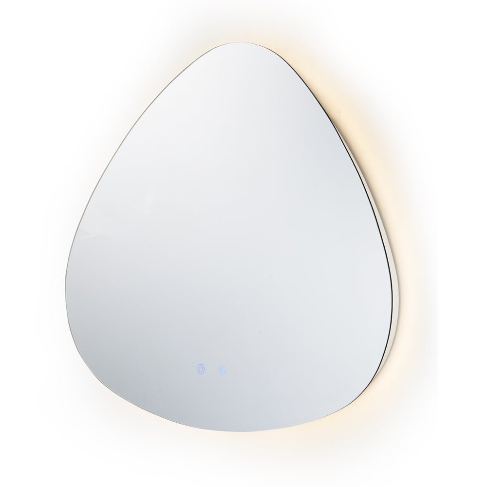 1210x990mm Special LED Wall Mirror with Motion Sensor Auto On Demister Touch Switch 3 Colours Lighting on 20mm Rim