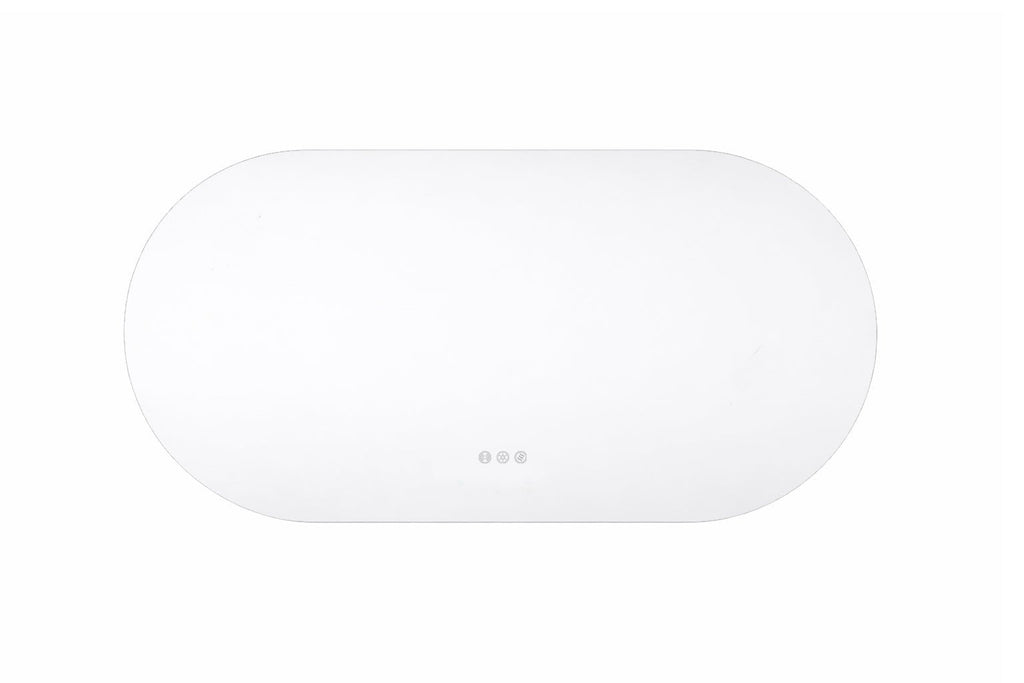 1500x750mm Backlit Led Mirror Oblong Racetrack Motion Sensor Demister Touch Sensor Switch