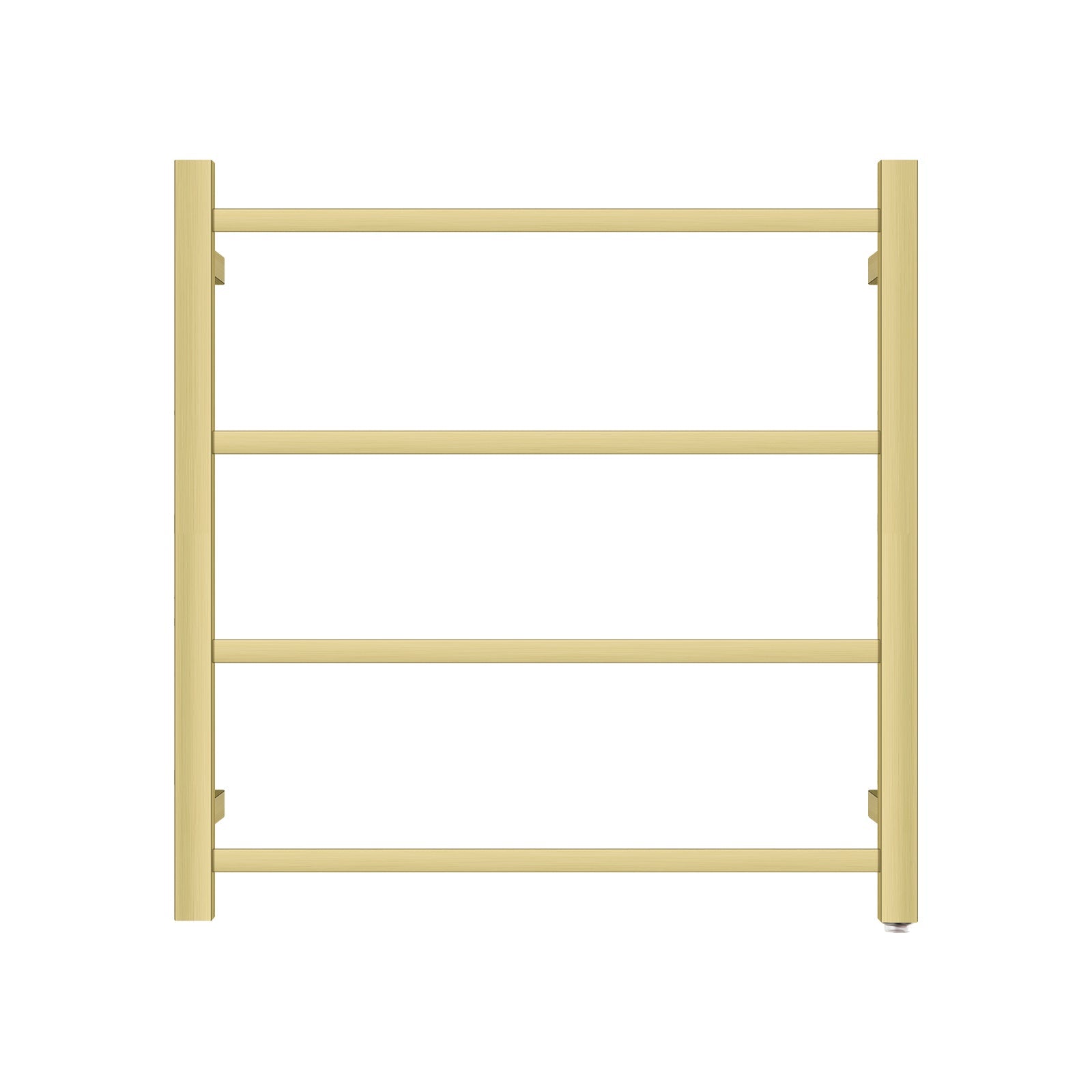 520Hx500Wx120D mm Square Gold Electric Heated Towel Rail 4 Bars