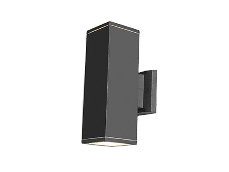 Modern Up & Down Outdoor Wall Light – Black
