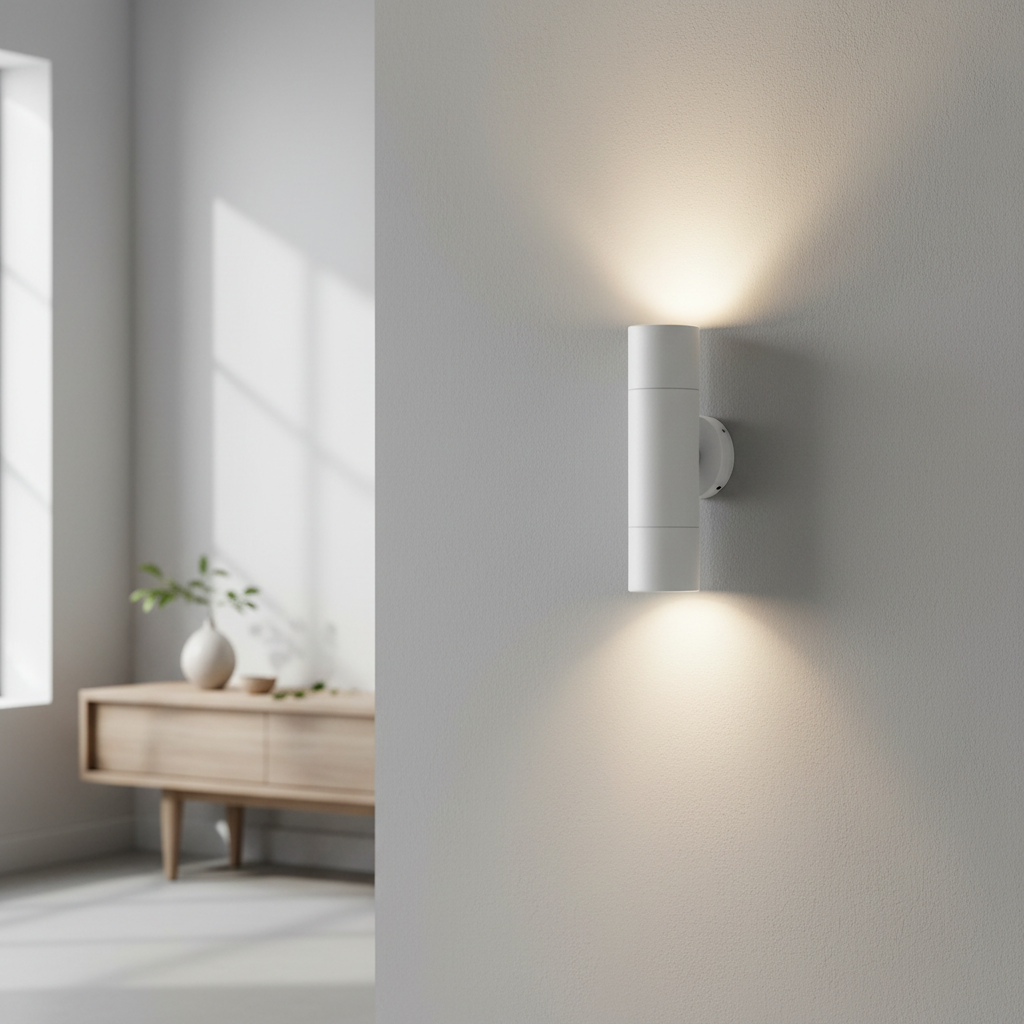 White Up&Down Outdoor Wall light GX-WLA123W