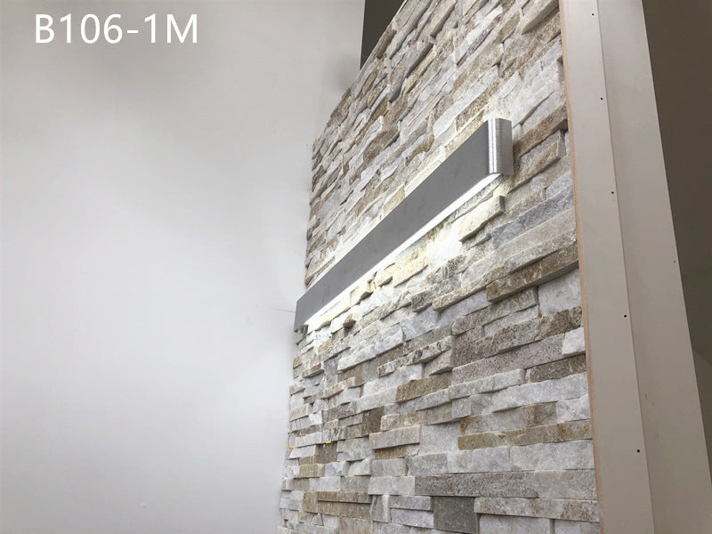 1000mm LED Bathroom Mirror Light Silver/Black