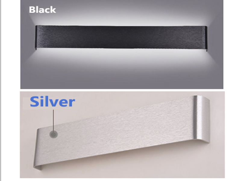 1000mm LED Bathroom Mirror Light Silver/Black