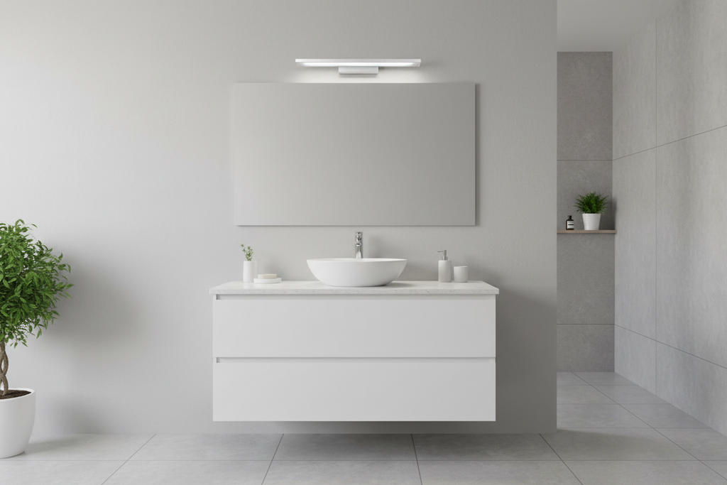 LED Bathroom Vanity Mirror Light – CCT Light Silver