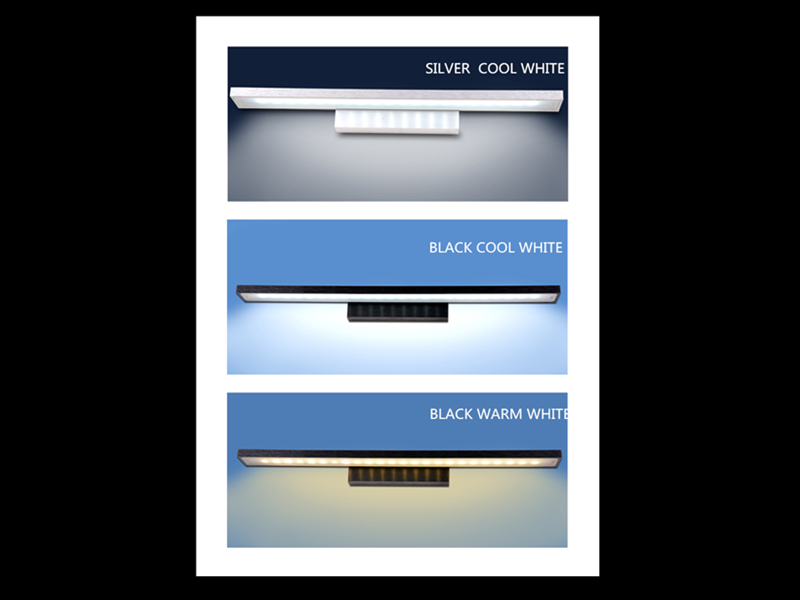 LED Bathroom Vanity Mirror Light – CCT Light Black