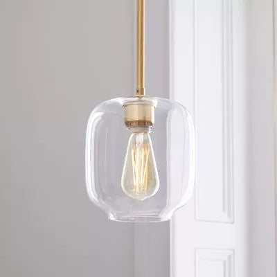 DAWN GOLD PENDANT GLASS CLEAR 2