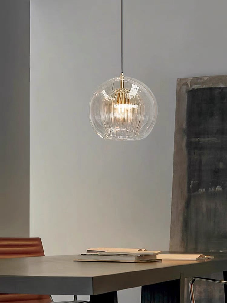 Globe Luciana Pendant Light in Clear Glass 2