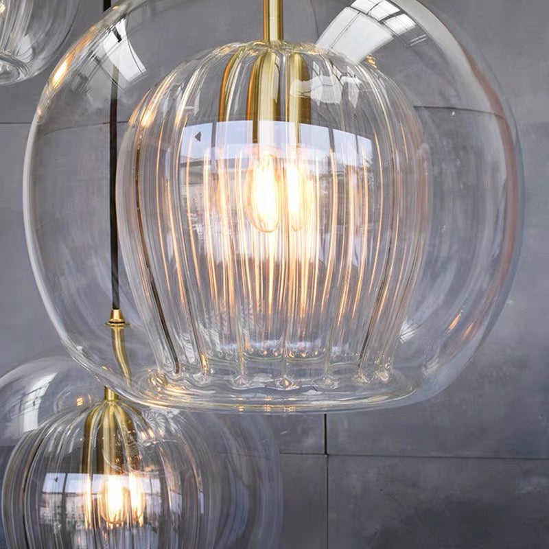 Globe Luciana Pendant Light in Clear Glass 3