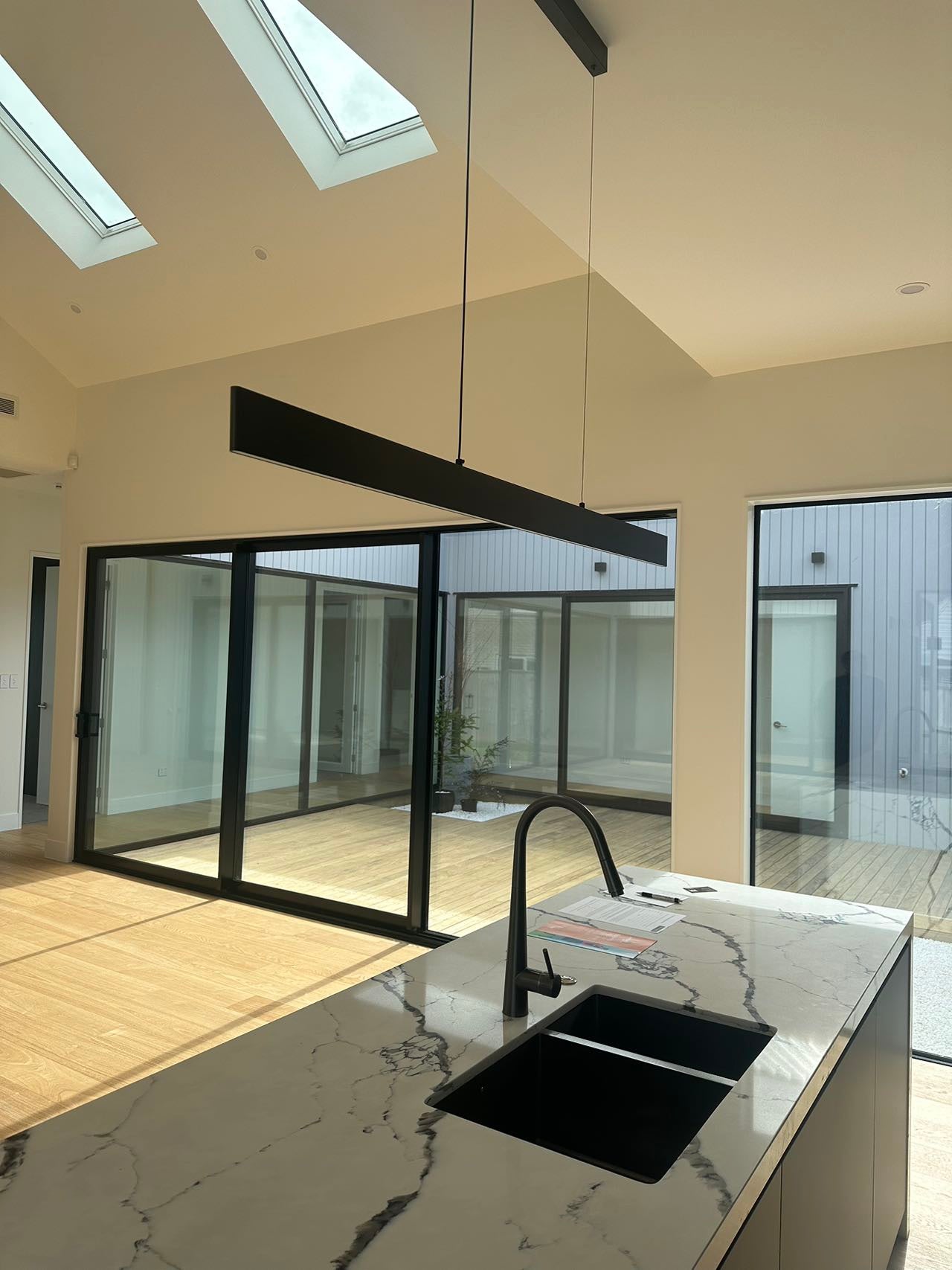 1500mm Linear Black Minimalist Bar Counter Light