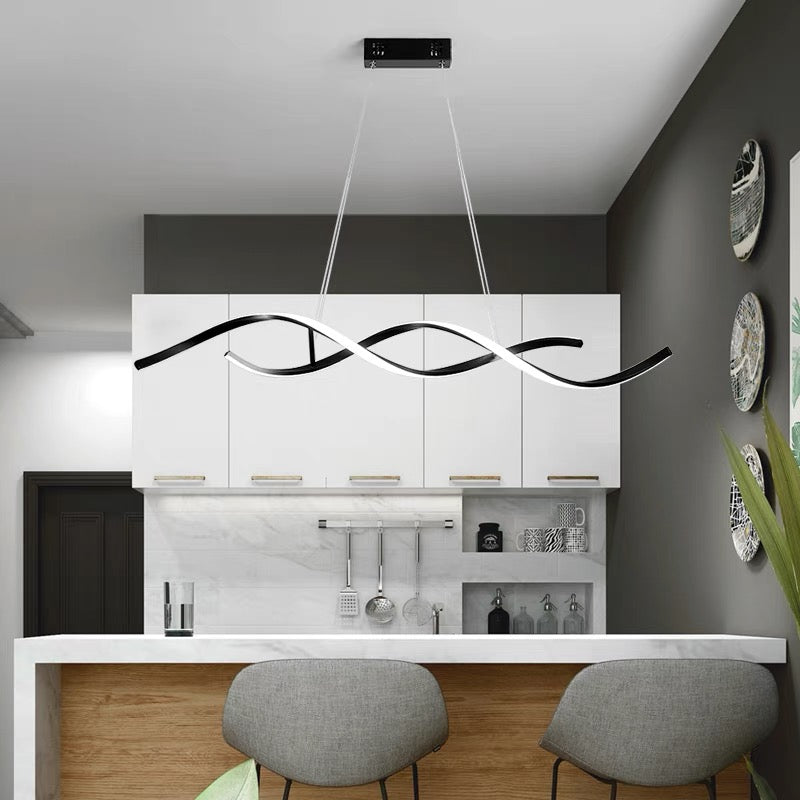 Linear DNA Black Kitchen Island Bar Light LS-PLD475B 2
