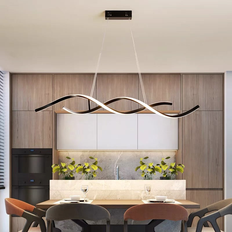 Linear DNA Black Kitchen Island Bar Light LS-PLD475B 3