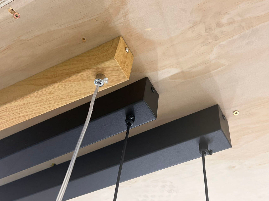 Linear Wood Color Island Bar Light 900mm 2