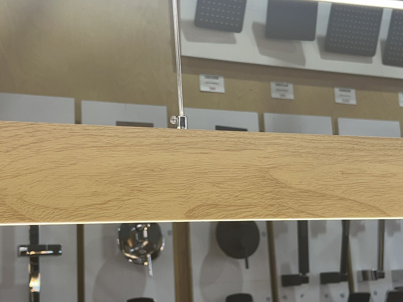 Linear Wood Color Island Bar Light 900mm 6