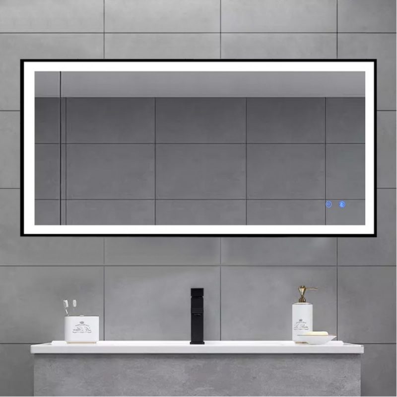 MR-LED1275BS-black framed mirror led