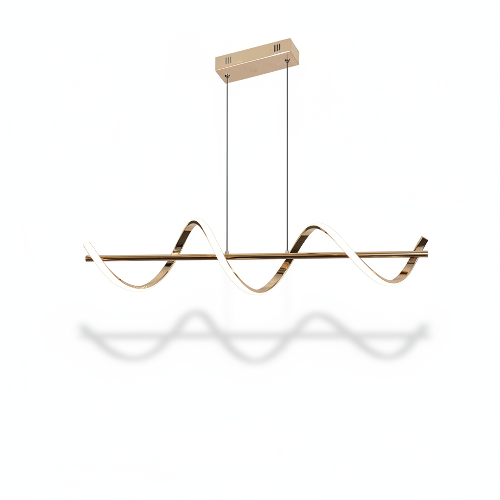 Copper LED Kitchen Pendant Light – Dual Colour Mode 1.2m