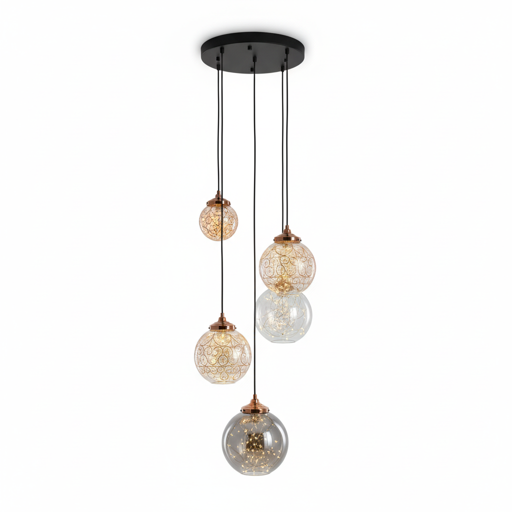 LED Sparkle Light Multi Pendants Chandelier