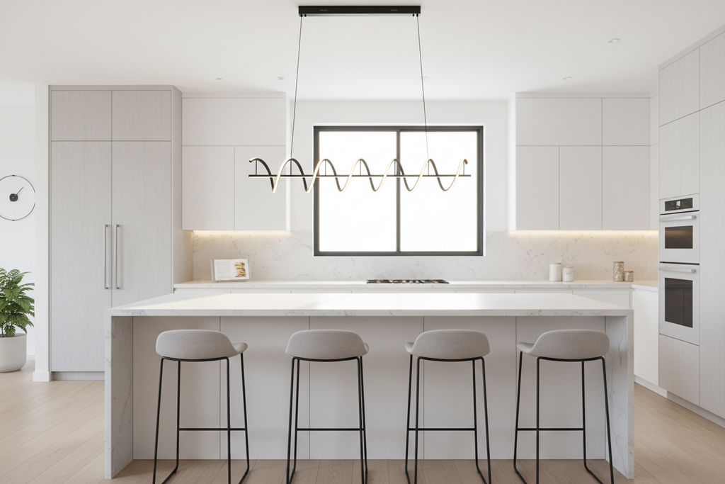 Modern LED Pendant Light - Wave Design PLD475-2B