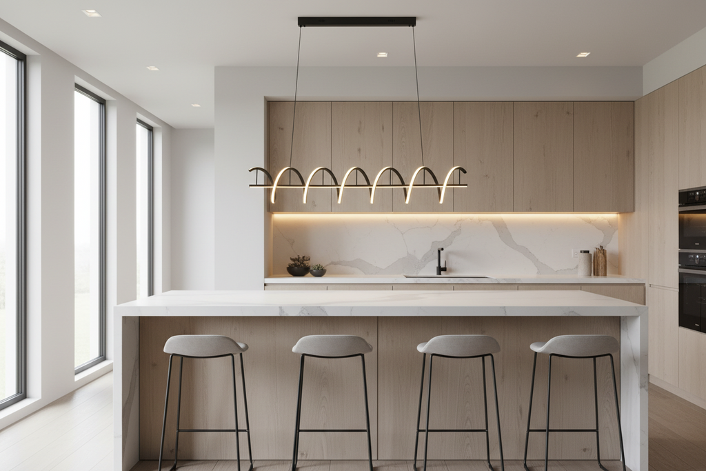 Modern LED Pendant Light - Wave Design PLD475-2B