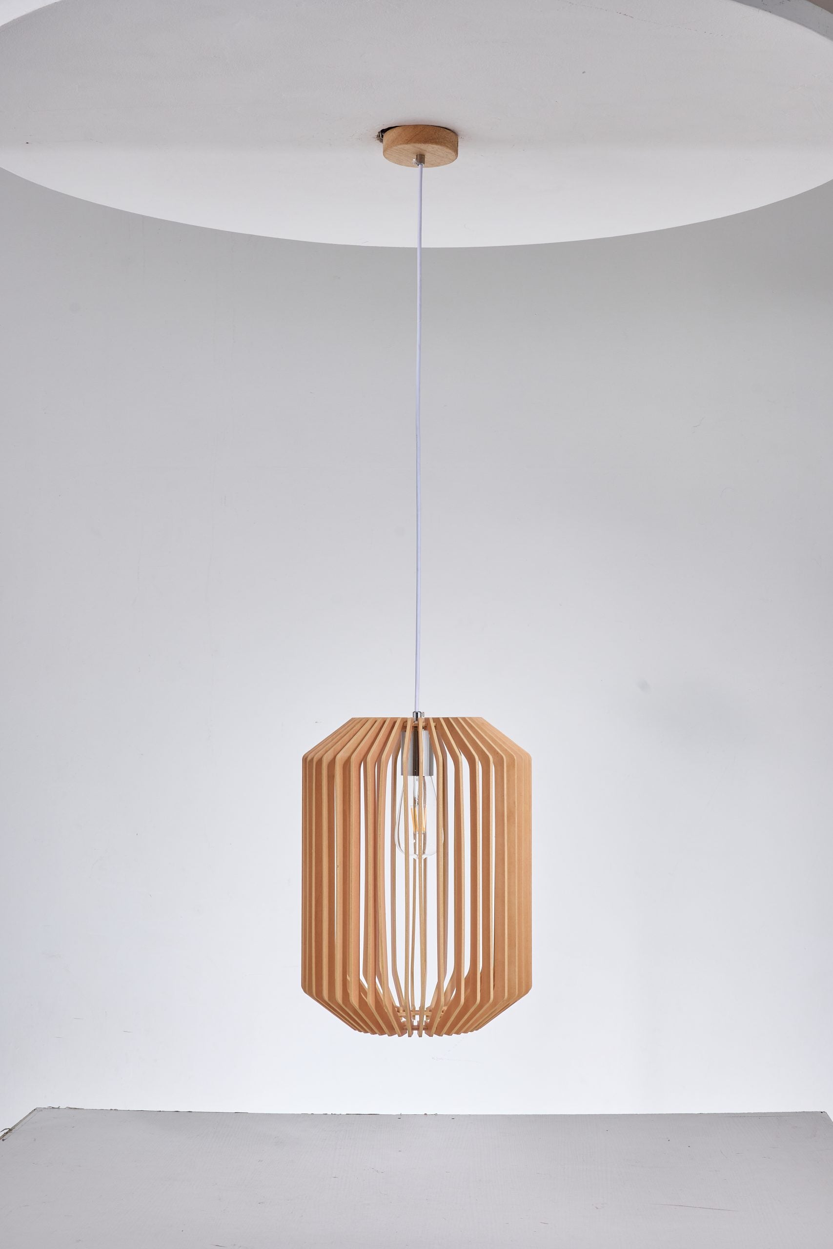 PT3040 300MMX400MM WOOD STYLISH PENDANT LIGHT 3