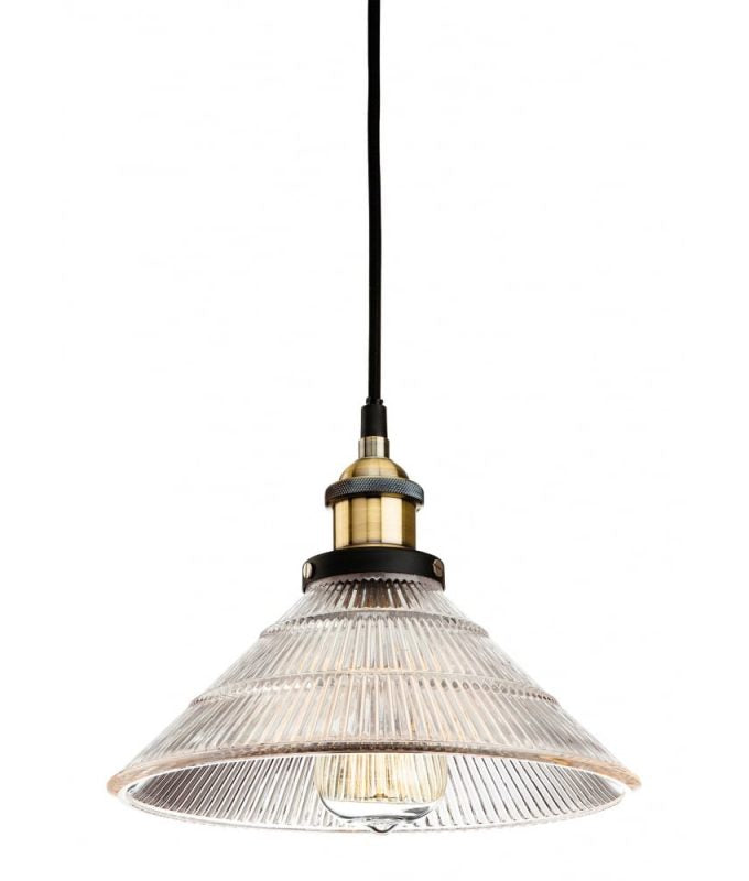 Vintage_Clear_Fluted_Glass_Ceiling_Pendant