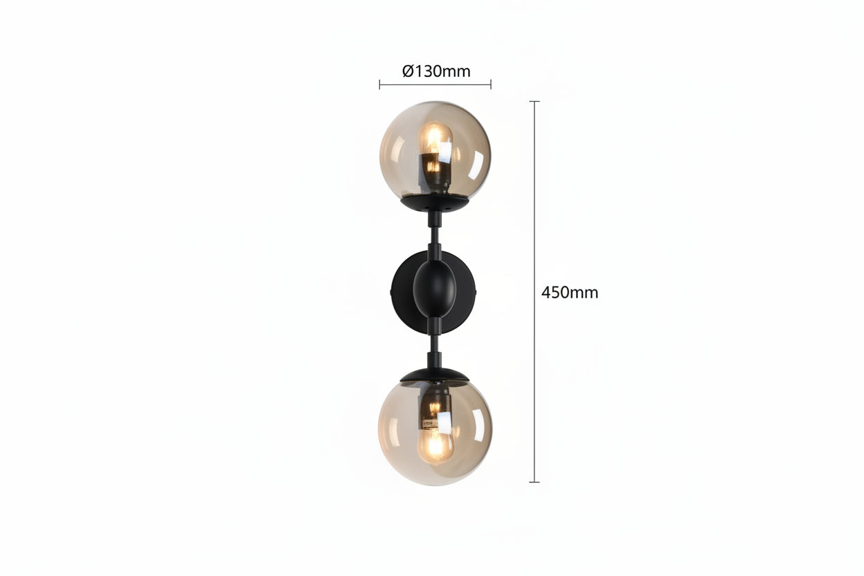 Stylish Villa Wall Light - Amber Color