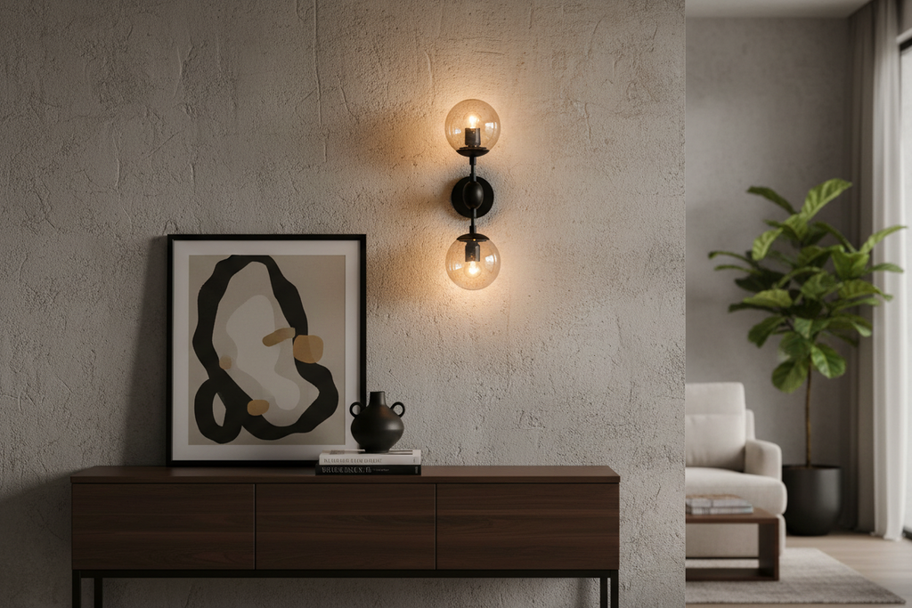 Stylish Villa Wall Light - Amber Color