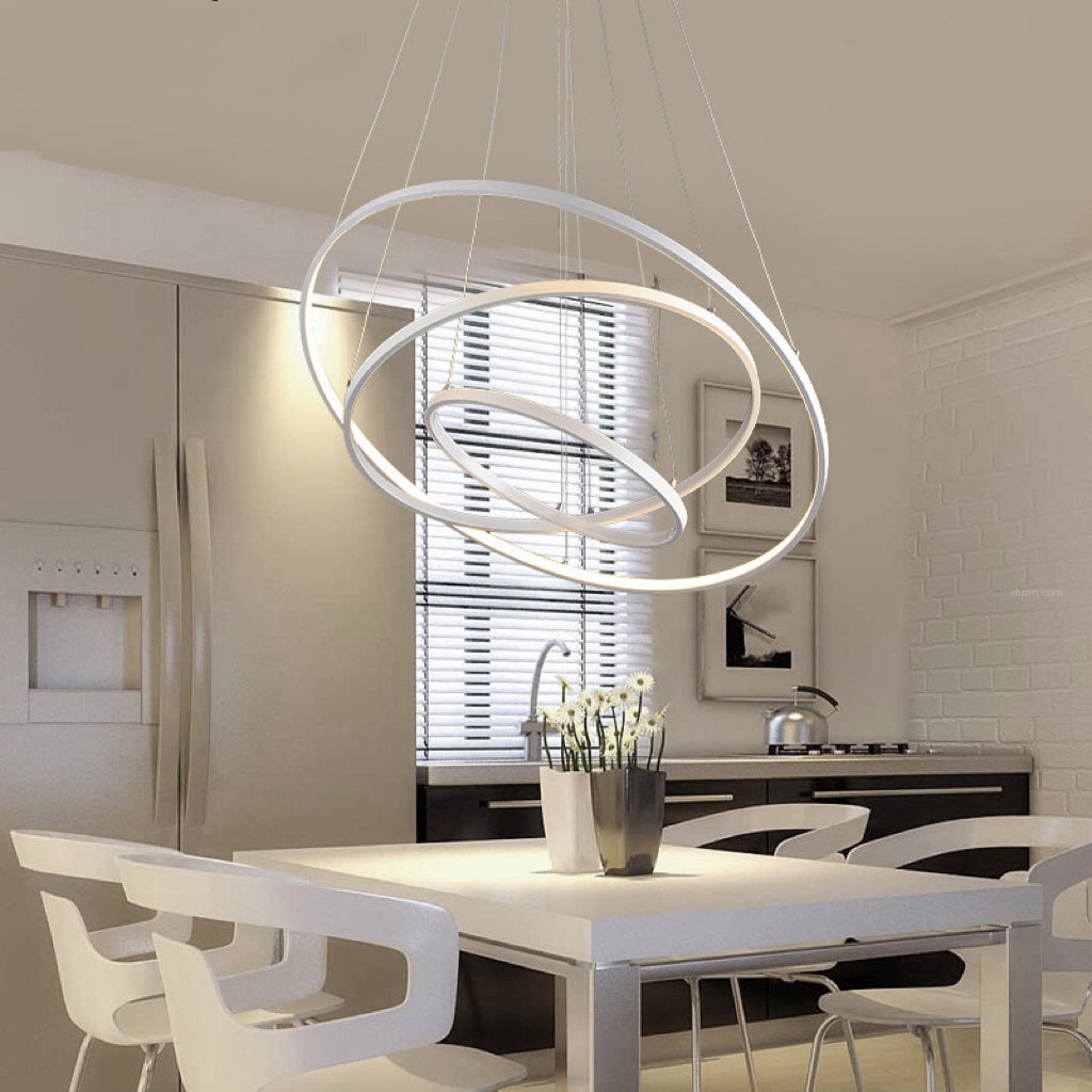CIR4680White Circular Modern Ceiling Light -3