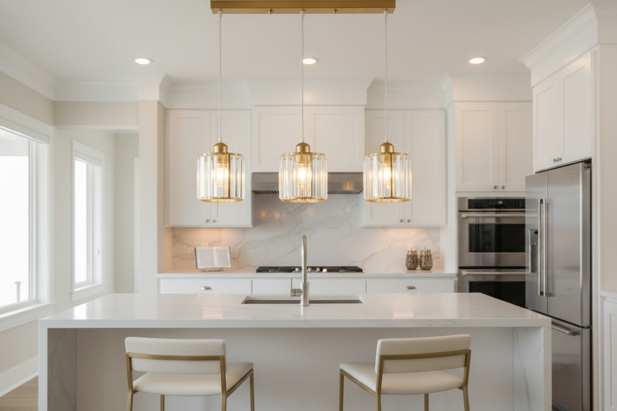 Modern Gold All in one Kitchen Bar Light PLD467G