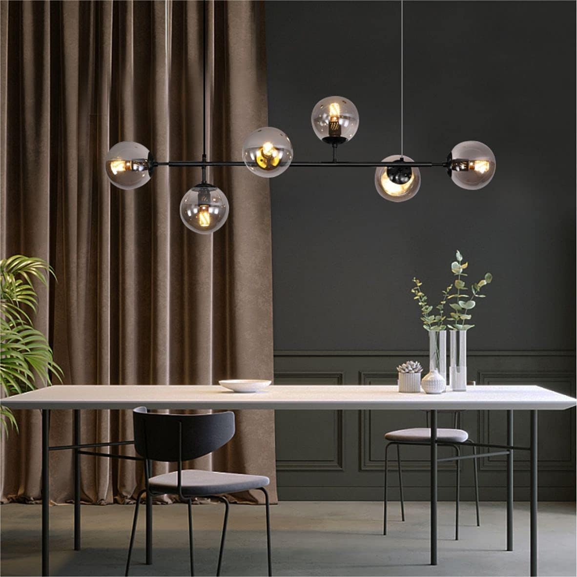 smoky glass pendant light 2