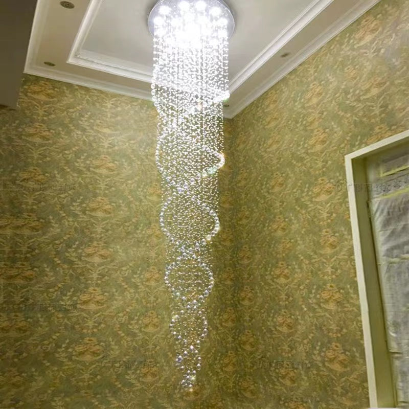 twist chandelier crystal