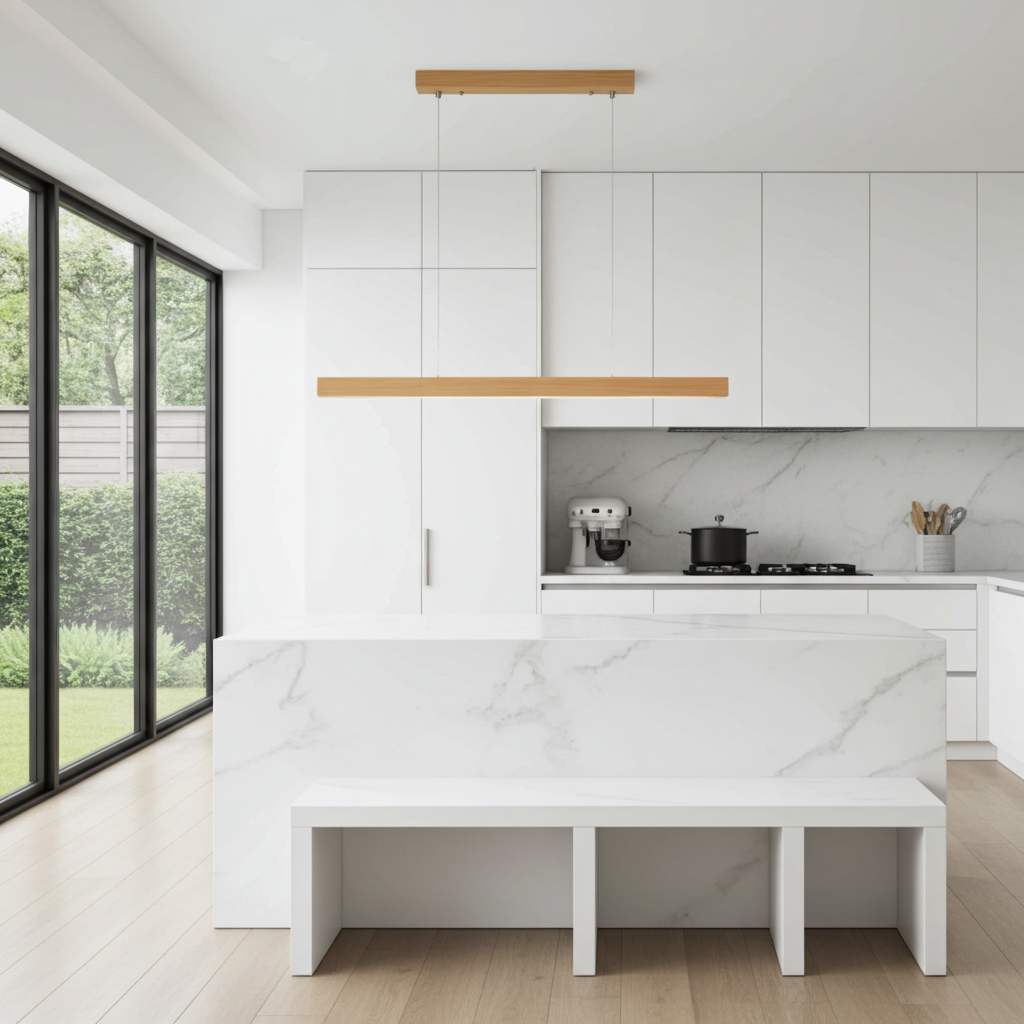 Linear Wood Color Island Bar Light 1200mm L0112M